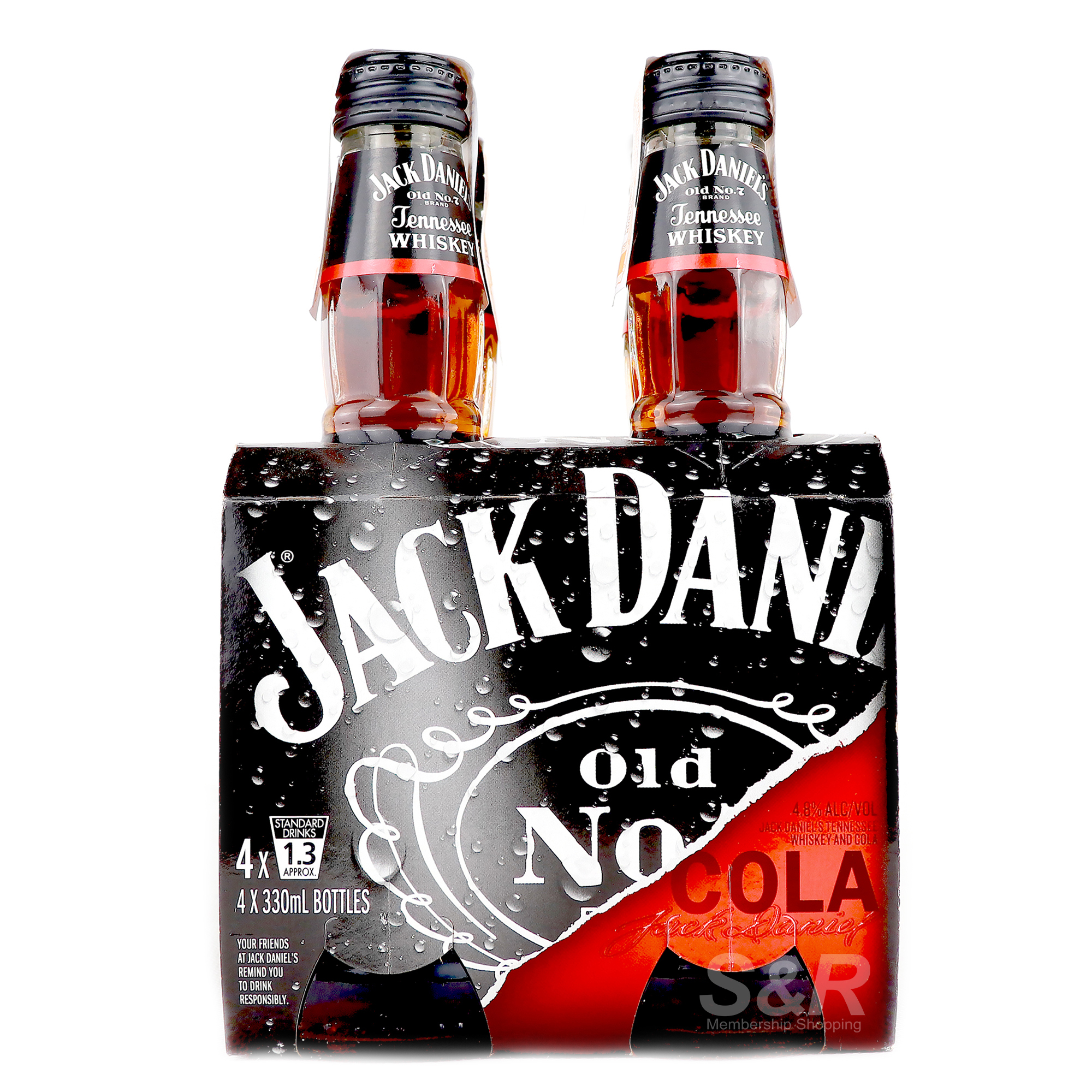 Jack Daniel's Cola 4 bottles Jack Daniel's Cola 4 bottles